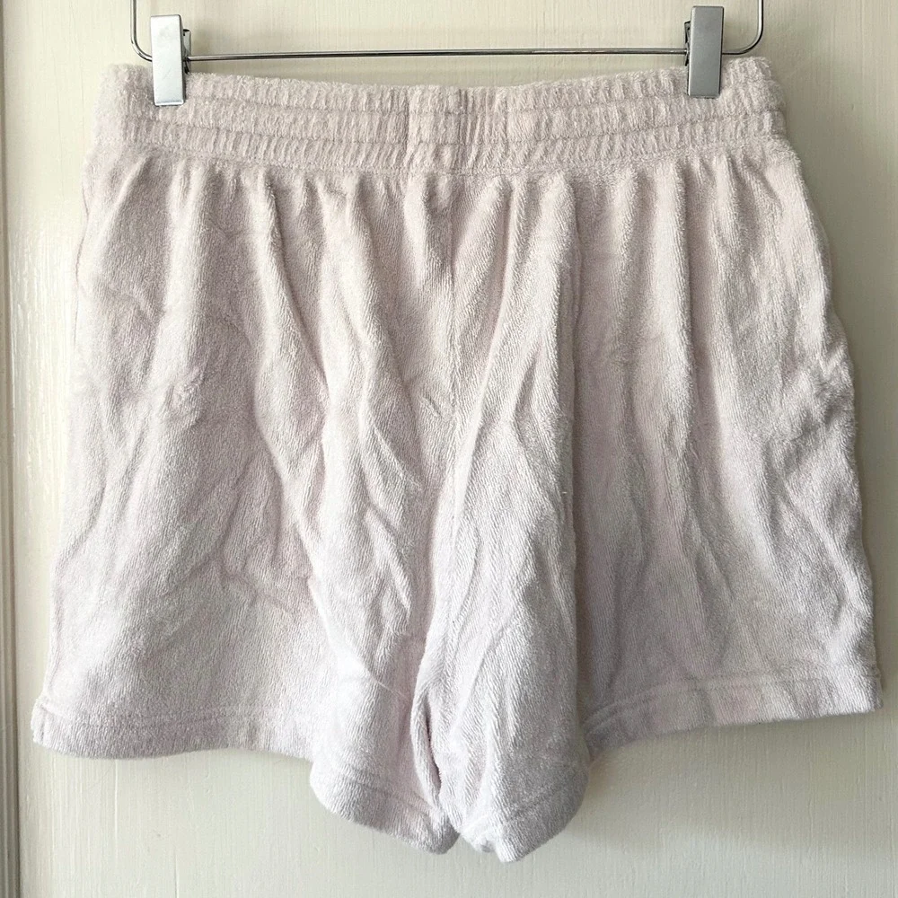 Everlane‎ Terry Cloth Relaxed Drawstring Short Orchid M Vacation Beach Summer